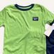 Костюм Reebok спортивний комплект трійка 2 футболки + тани дитячий на хлопчика 98 см (2-3 роки) зелений, білий, синій 132033893 фото 3