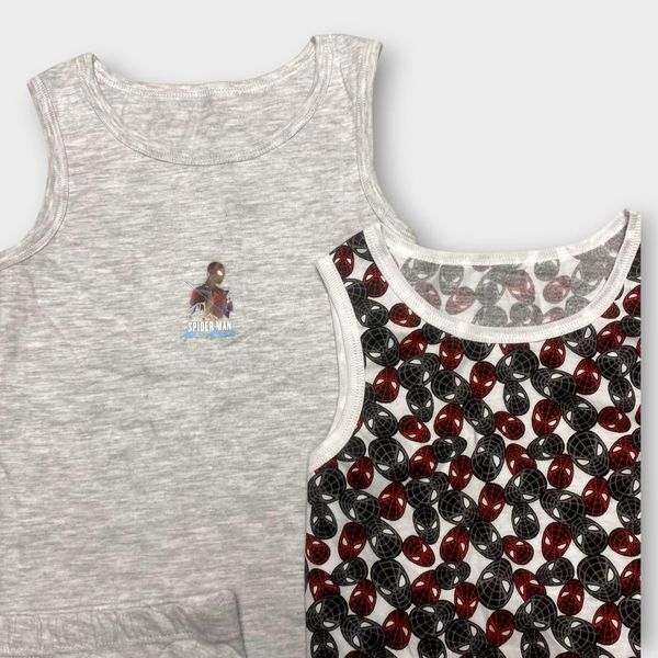 Комплект білизни Primark набір білизняний майка 2 шт. + труси 2 шт. SpiderMan Людина Павук 116 см (5-6 років) сірий 125910950 фото