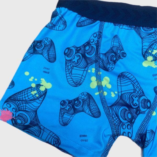Плавки Primark пляжні для плавання дитячі на хлопчика з принтом Gamer 116 см (5-6 років) сині 128056152 фото