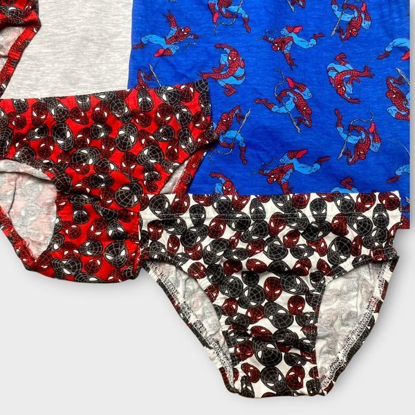 Комплект білизни Primark набір білизняний майка 3 шт. + труси сліпи 3 шт. дитячий на хлопчика Людина Павук Spider-Man Спайдермен 116 см (5-6 років) червоний, сірий, синій 125901979 фото