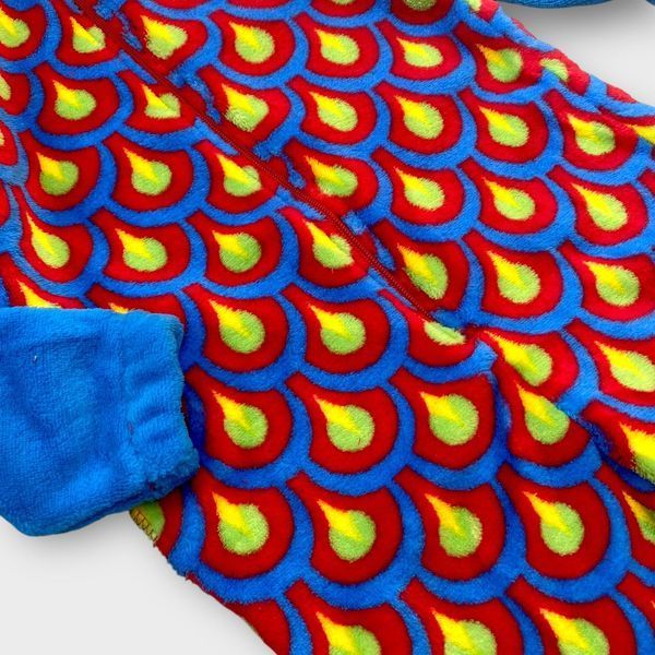 Комбінезон кігурумі Onesie теплий плюшевий дитячий на хлопчика Птах 122-128 см (6-8 років) синій, червоний 115309478 фото