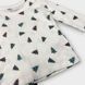 Піжама Primark бавовняна в рубчик комплект домашній кофта + штани новорічна / різдвяна з принтом ялинки дитяча 68 см (3-6 міс) біла 118904385 фото 3