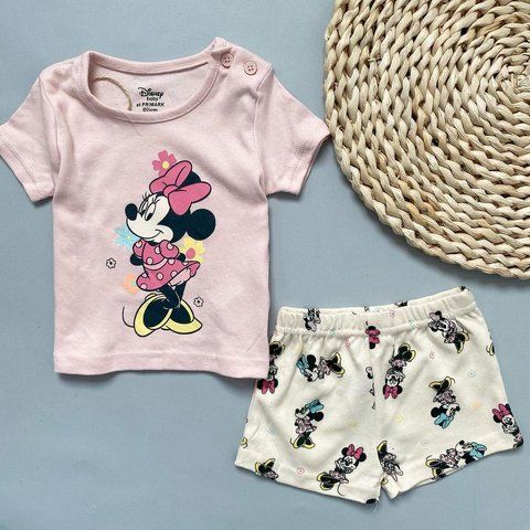 Костюм Primark дитячий Мінні Маус 62 см (0-3 міс) рожевий, білий 82444981 фото