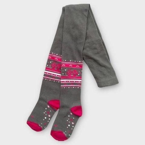 Колготи Be Snazzy бавовна трикотаж дитячі на дівчинку з візерунком 128-134 см (8-9 років) сірі 114285489 фото