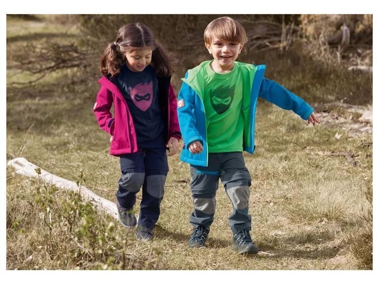Футболка Lupilu набір 2 шт. дитяча на дівчинку аплікація маска 86-92 см (1-2 роки) синя, рожева 103887257 фото