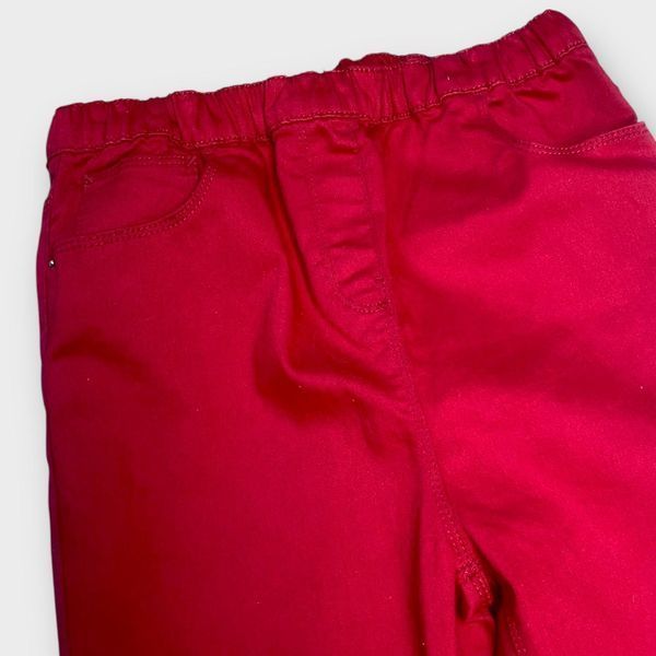 Штани Matalan модель джегінси з котону підліткові на дівчинку 158 см (12-13 років) червоні 114600412 фото