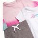 Костюм Reebok комплект боді + кофта + штани на флісі дитячий на дівчинку 62 см (0-3 міс) рожевий, білий, сірий 132061591 фото 2