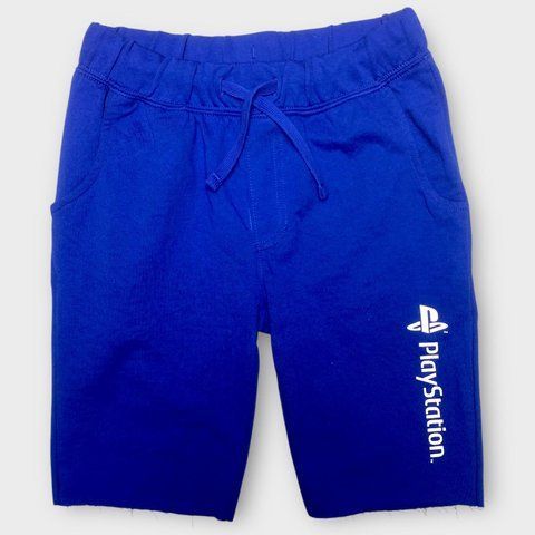 Шорти Lupilu дитячі на хлопчика однотонні з аплікацією PlayStation Плейстейшн 134-140 см (8-10 років) сині 105634666 фото