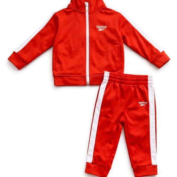 Костюм Reebok спортивний дитячий утеплений на флісі кофта + штани 80 см (9-12 міс) червоний 131901122 фото