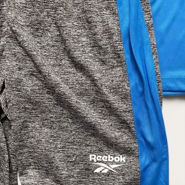 Костюм Reebok спортивний комплект майка + шорти дитячий на хлопчика 140 см (9-10 років) синій, сірий 132032951 фото
